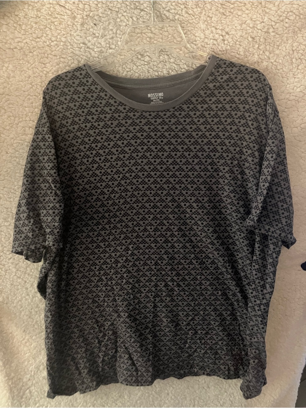 Mossimo Supply Co. Men's Gray  Short-Sleeve Tee XXL